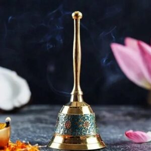 Brass Floral Engraving Hand Bell