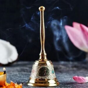 Decorative Brass Puja Hand Bell