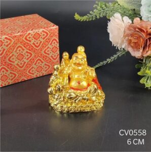Mini Laughing Buddha Wealth Decor