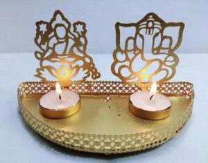 Metal Shadow Diya