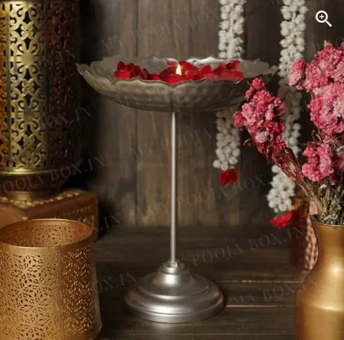 10 Inch Lotus 10 Inch Lotus Metal Urli Set